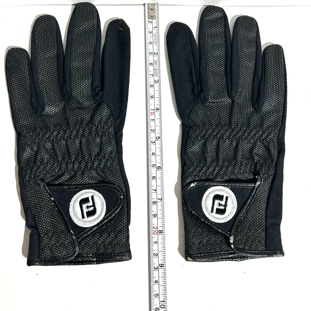 FootJoy Winter Sof Golf Gloves Pair R/L Womens Size M/L Fleece Thermal Black VTG